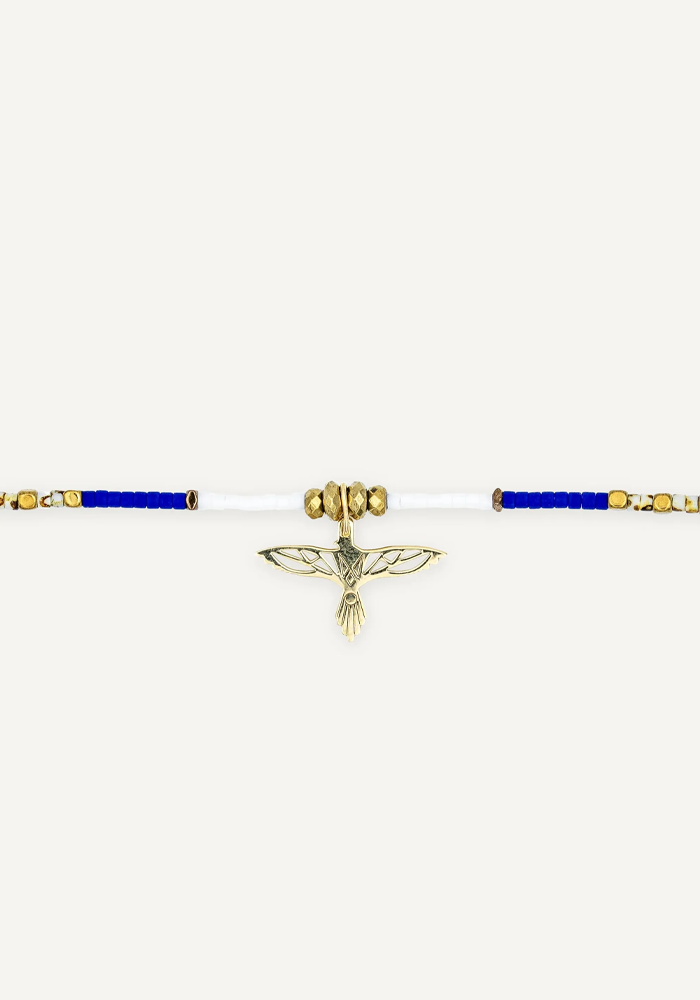 Collier Ras-De-Cou Eagle Indian - Têtes Blondes