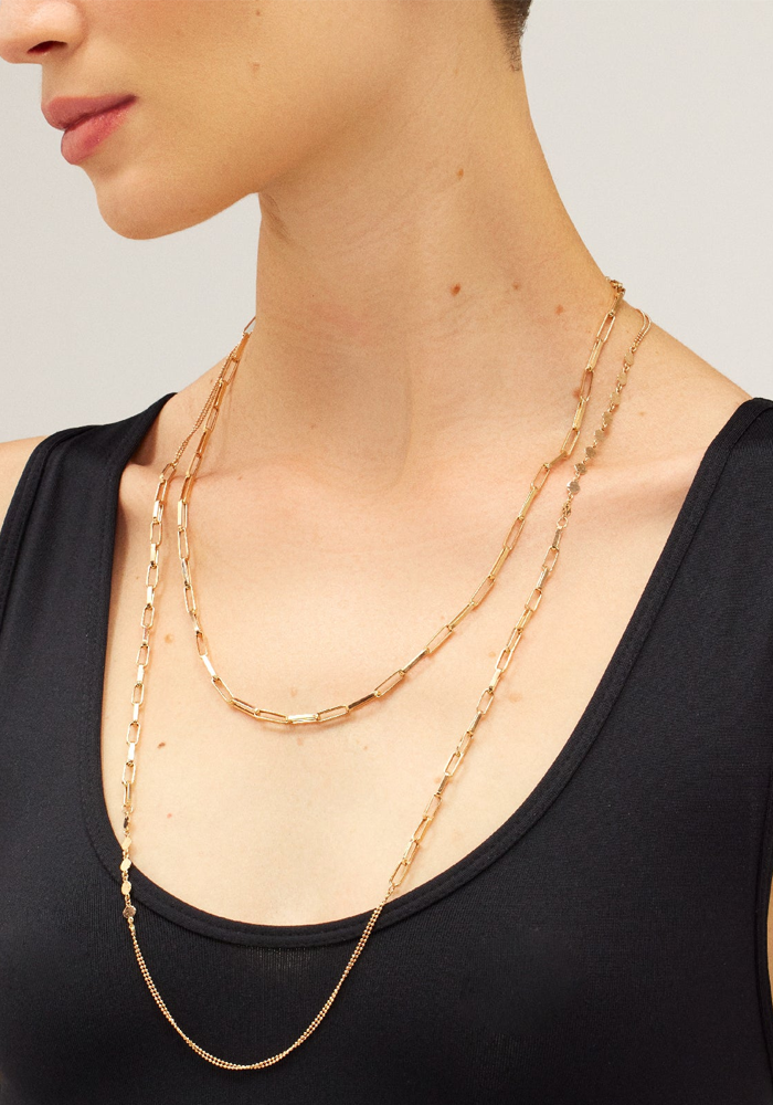 Collier Rectangle Chain - Kismet By Milka