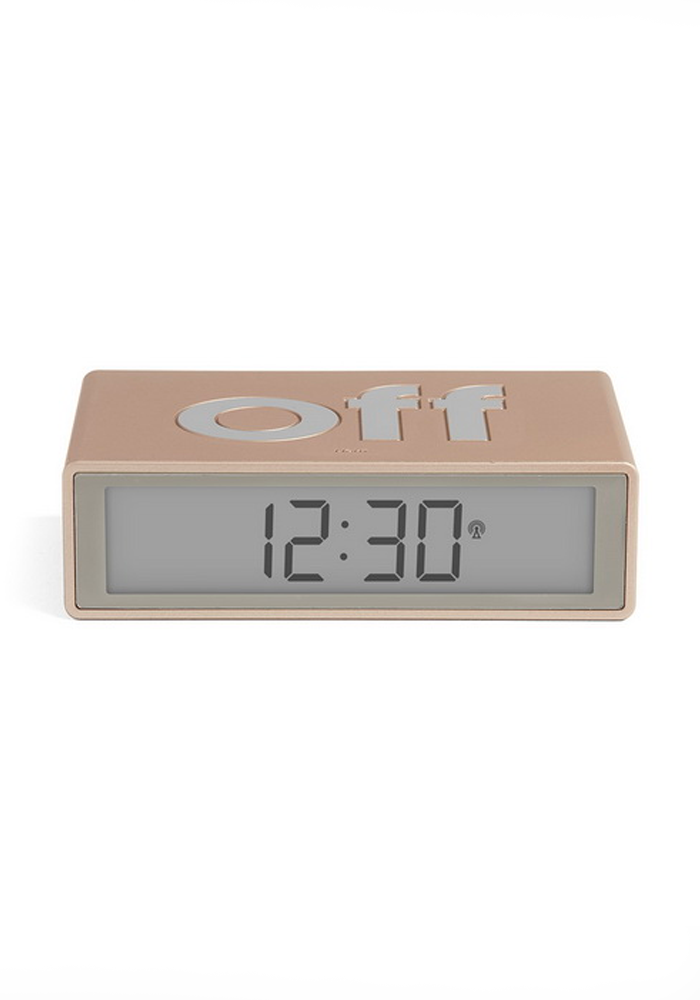 Réveil Flip + Soft Gold - Lexon