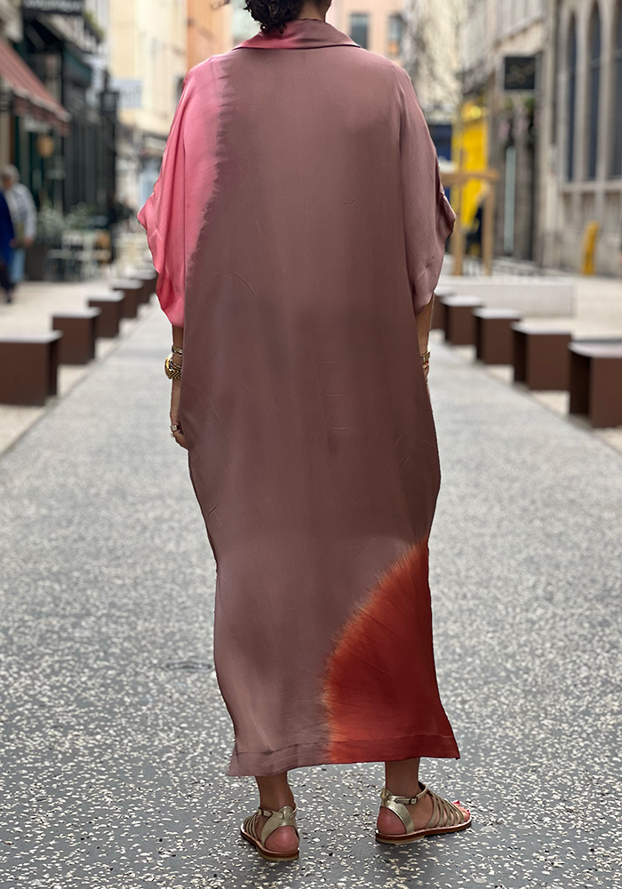 Robe Joy Placement Ombre Taupe - Nous Antwerp