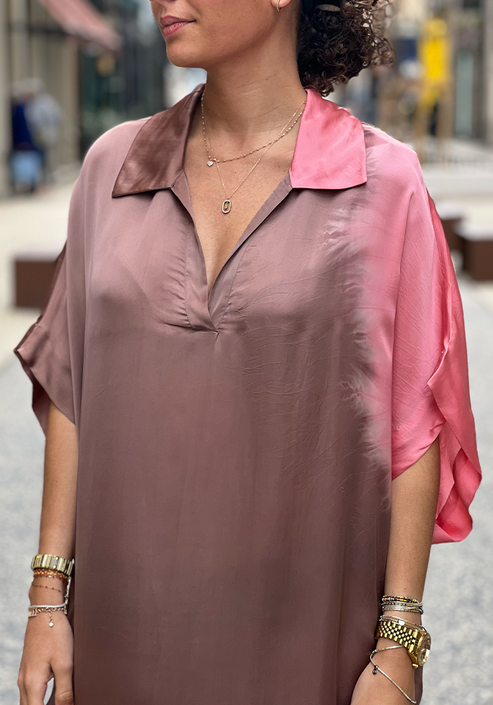 Robe Joy Placement Ombre Taupe - Nous Antwerp