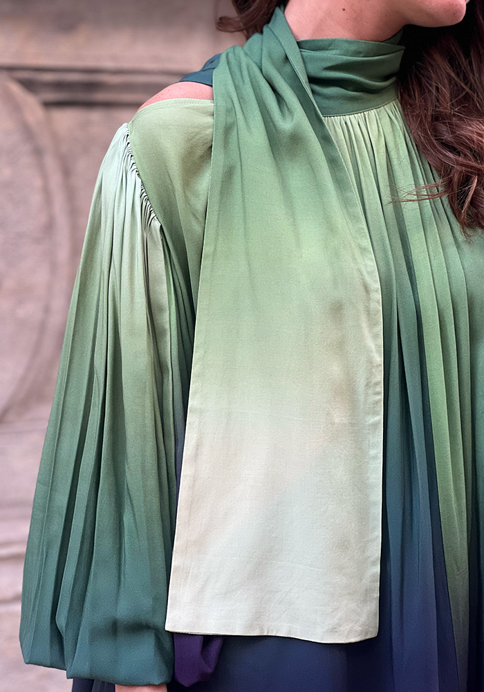 Robe Naila 2 Court Laoun Courte Verte - Marrakech Sélection