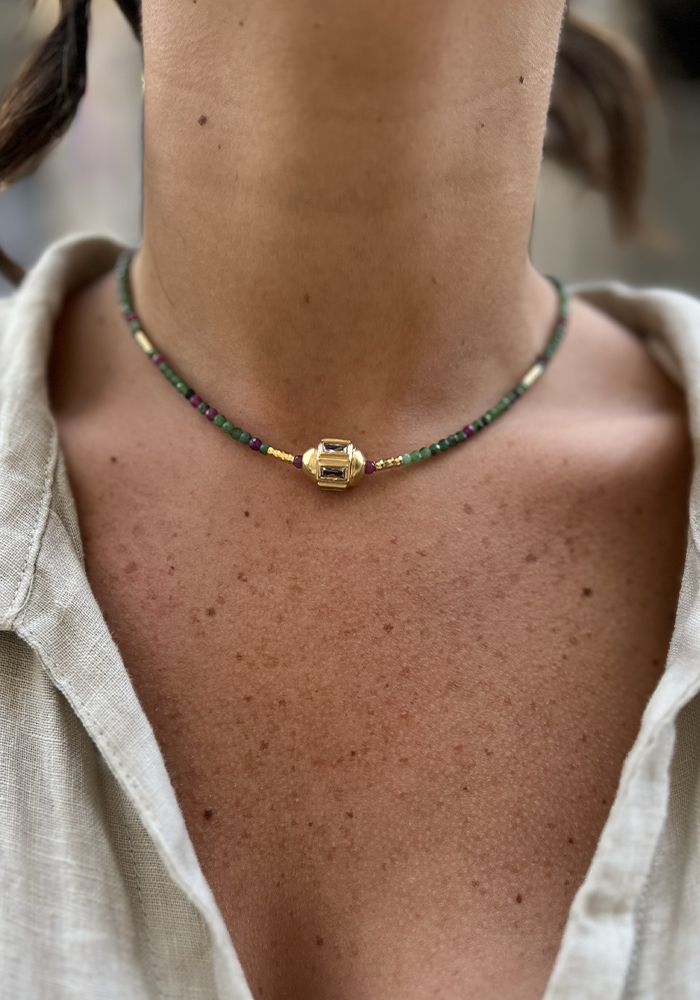 Choker Taly Rubizoiste - Hanka Ïn