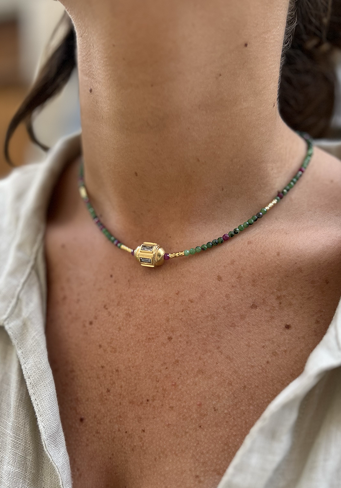 Choker Taly Rubizoiste - Hanka Ïn