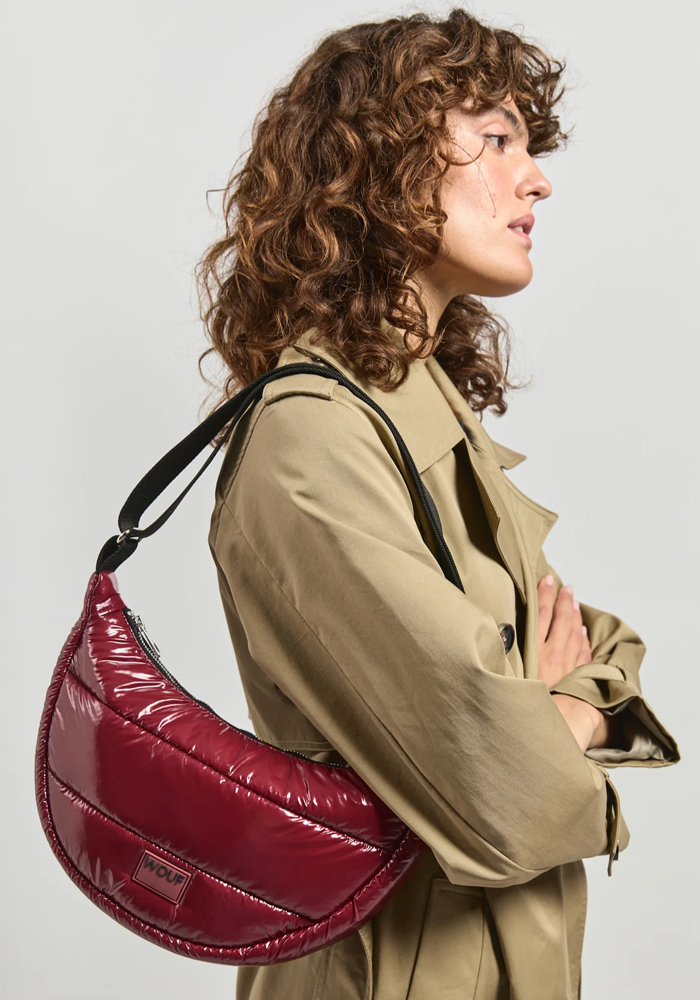 Sac Bandoulière Burgundy Glossy - Wouf