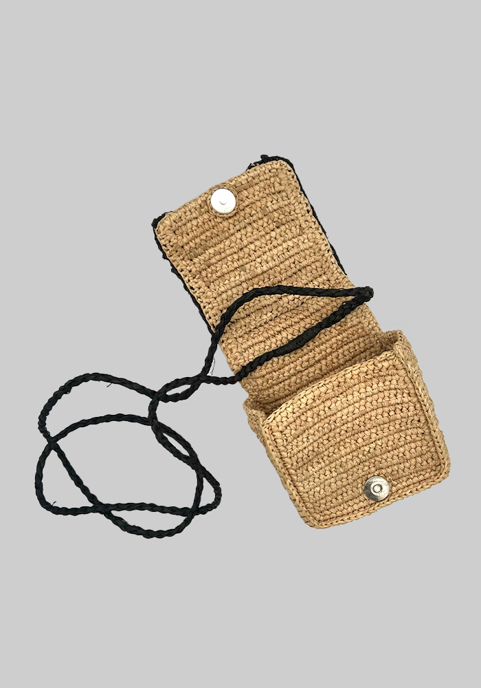 Sac Kate Mini Naturel Et Noir - Maison N.H Paris