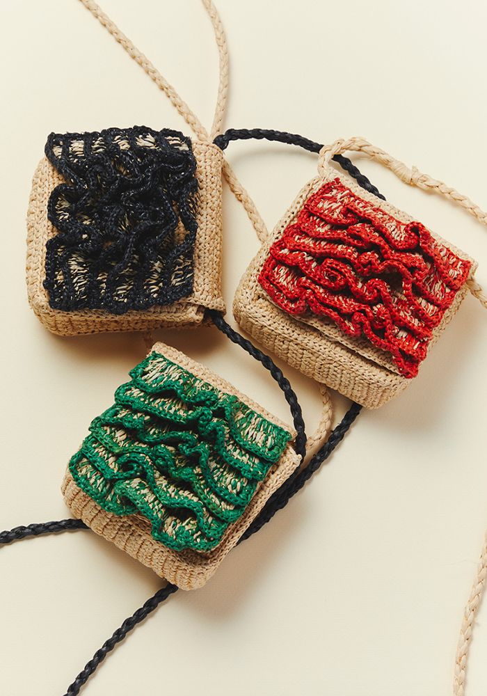 Kate Mini Natural and Black Bag