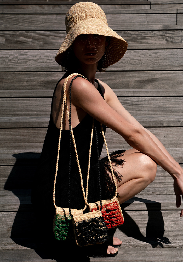 Sac Kate Mini Naturel Et Noir - Maison N.H Paris