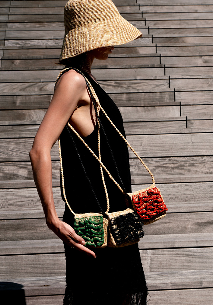 Sac Kate Mini Naturel Et Noir - Maison N.H Paris