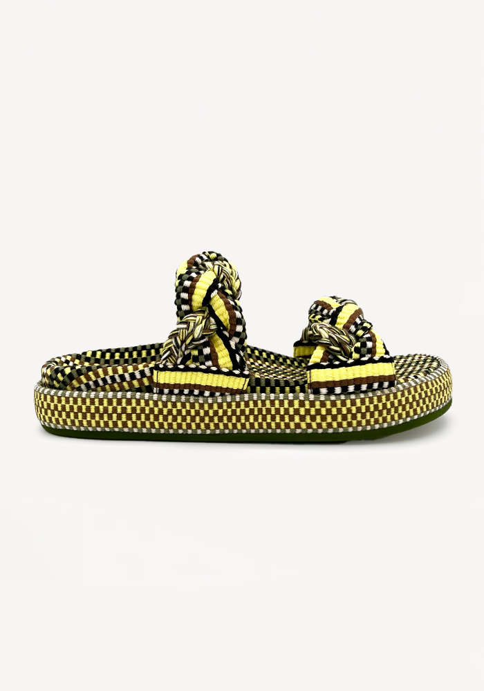 Sandales Daniela Kaki Lemon - Amambaih