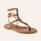 Sandalias Elia de 3 tiras en bronce