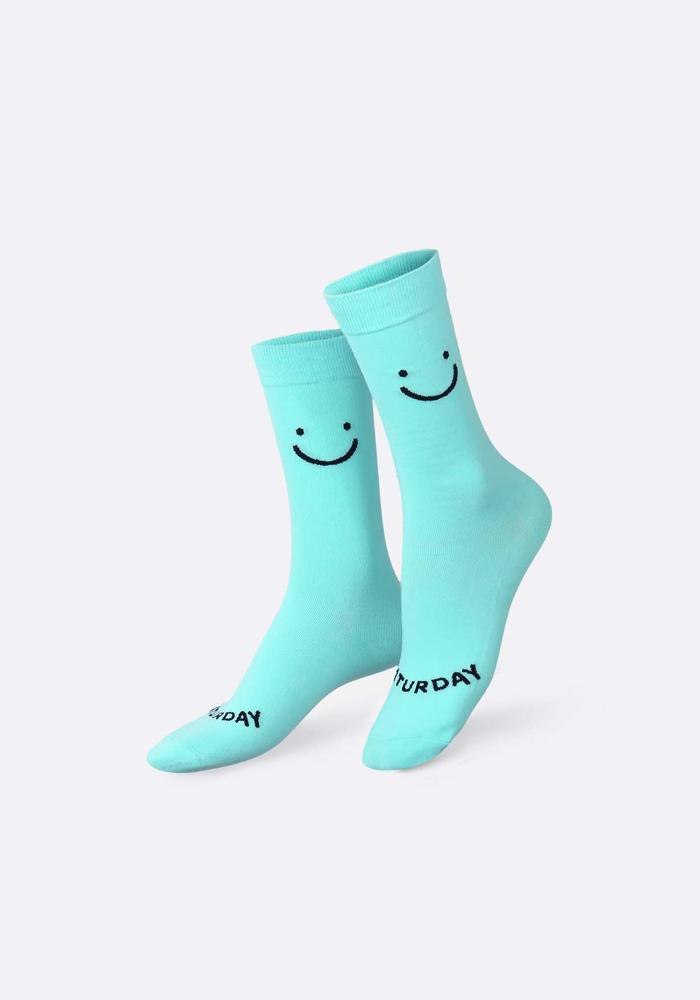 2 Paires De Chaussettes Saturday Sunday Smiley - Eat My Socks