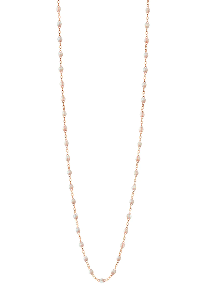 Sautoir Classique Gigi Or Blanc Et Résines Opale 86cm - Gigi Clozeau