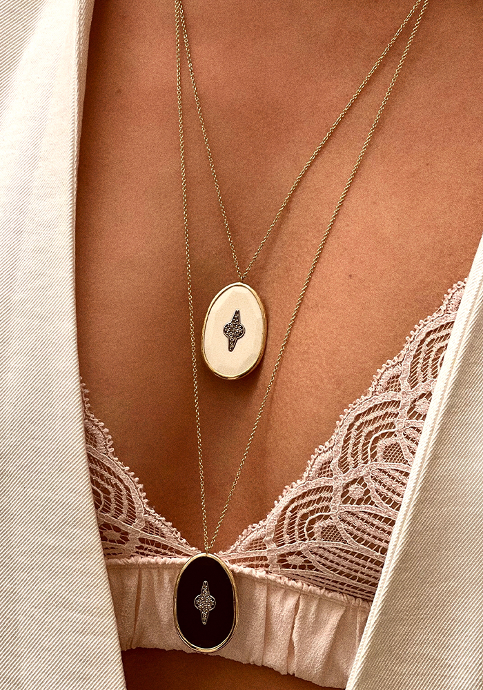 Pré-Commande Collier Simone Blanc Exclu Blush