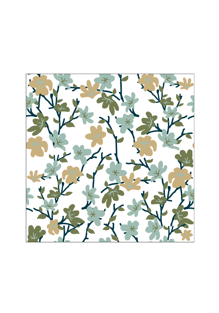 Lot De 20 Serviettes En Papier Yoshi Bleu - Blush Sélection