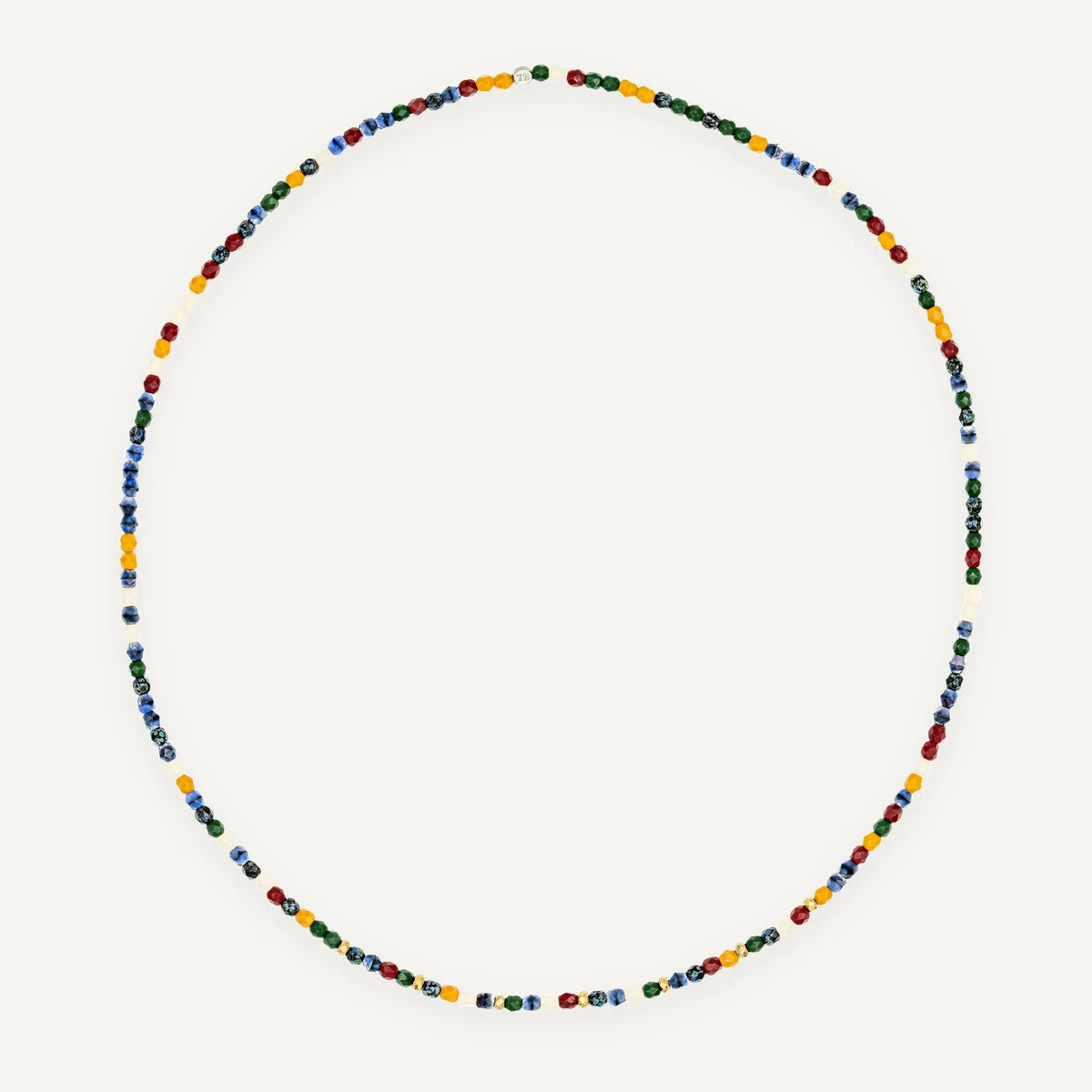 Détail perles multicolores et hématite Séville 3 - Têtes Blondes