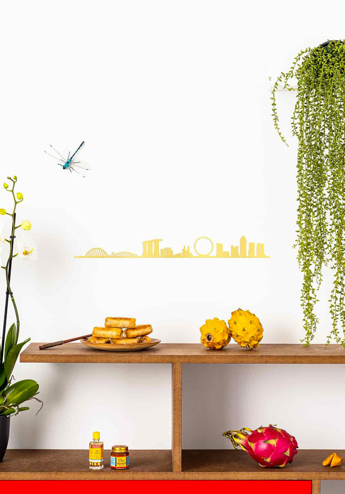 Skyline Singapour 50cm Gold
