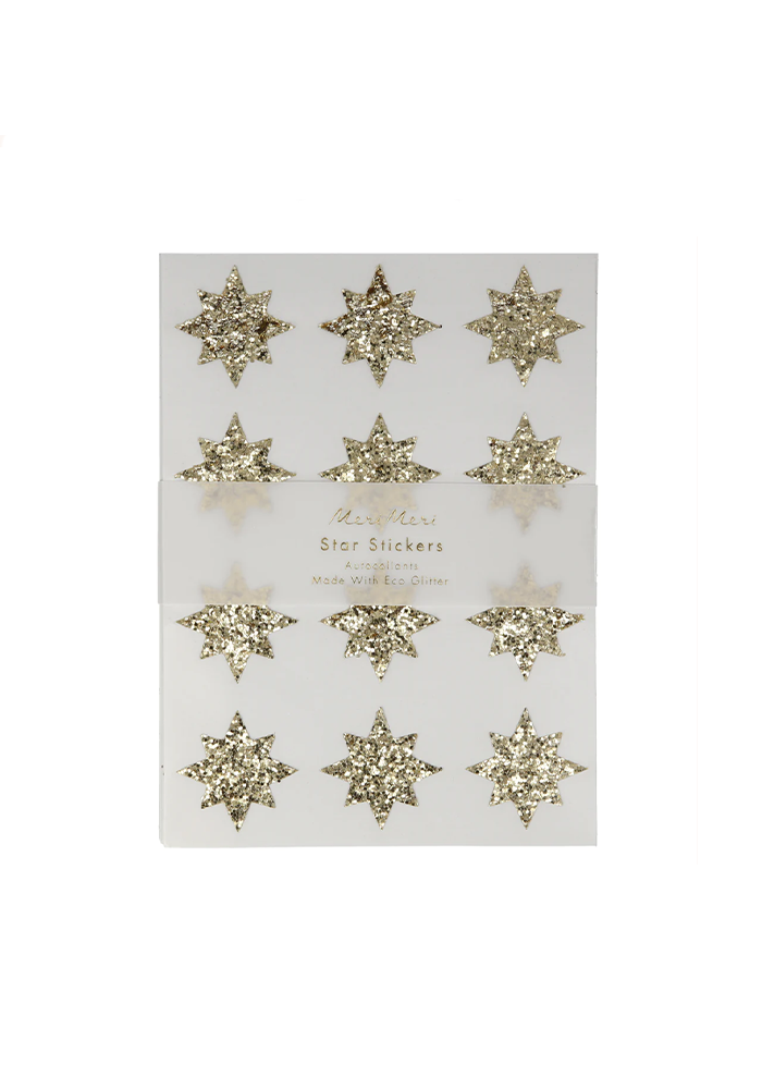 8 Feuilles De Stickers Étoiles Dorées - Méri Méri