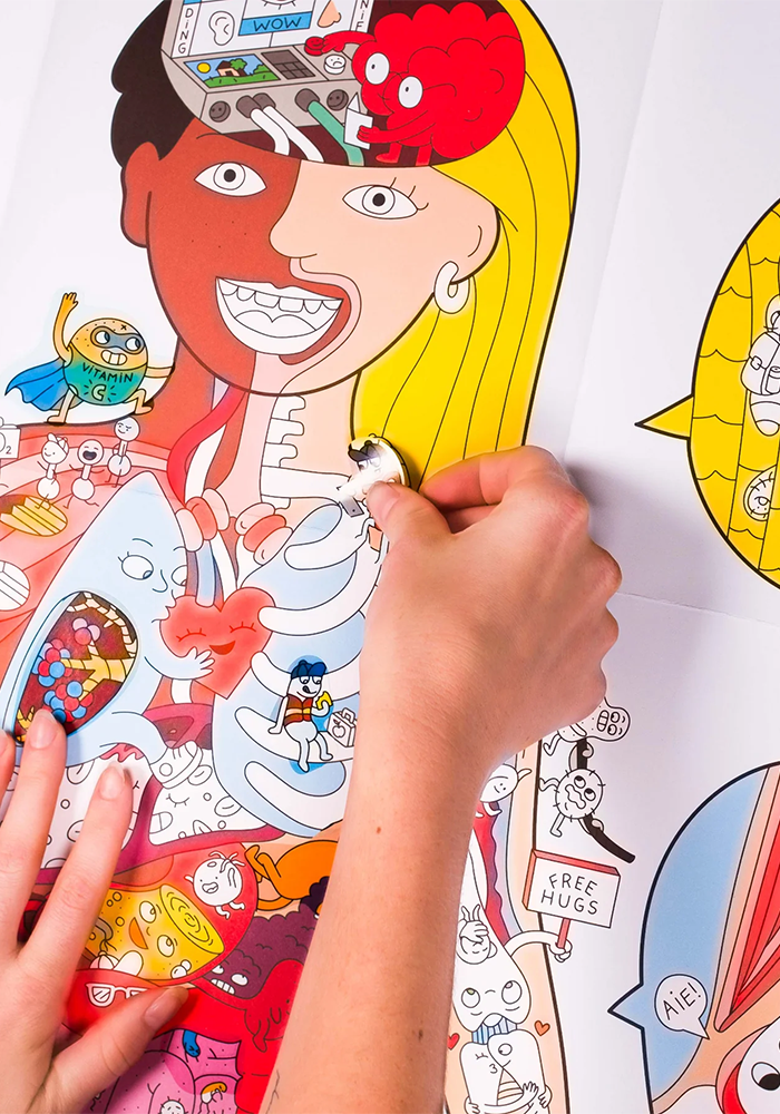 Poster Géant Cherche Et Trouve My Body - OMY