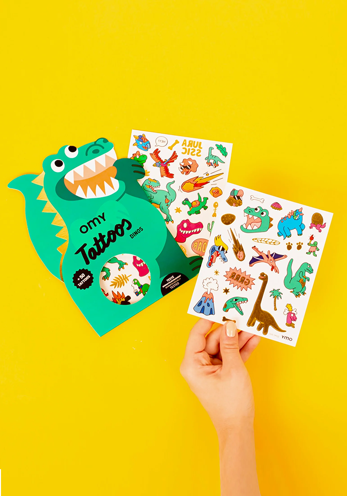Pochette De 50 Tatouages Temporaires Dinos - OMY