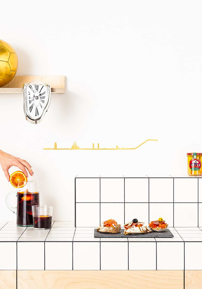 Skyline Barcelone 50cm Gold