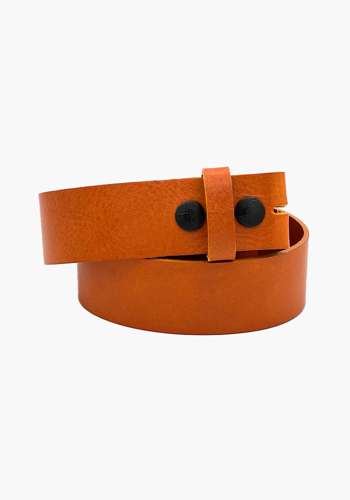 Tige De Ceinture Cuir Preto Camel - Yolete