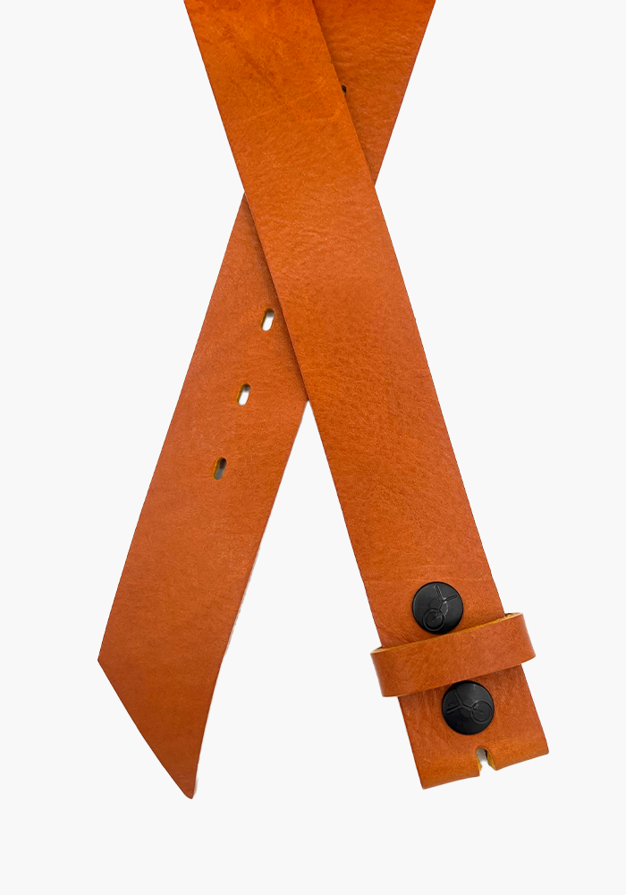 Tige De Ceinture Cuir Preto Camel - Yolete