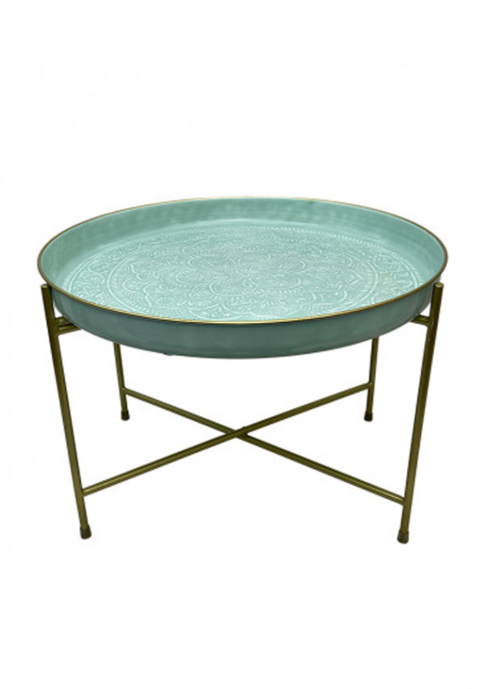 Trepied Bas Pour Plateau Berbère 62cm Doré - Bazar De Luxe