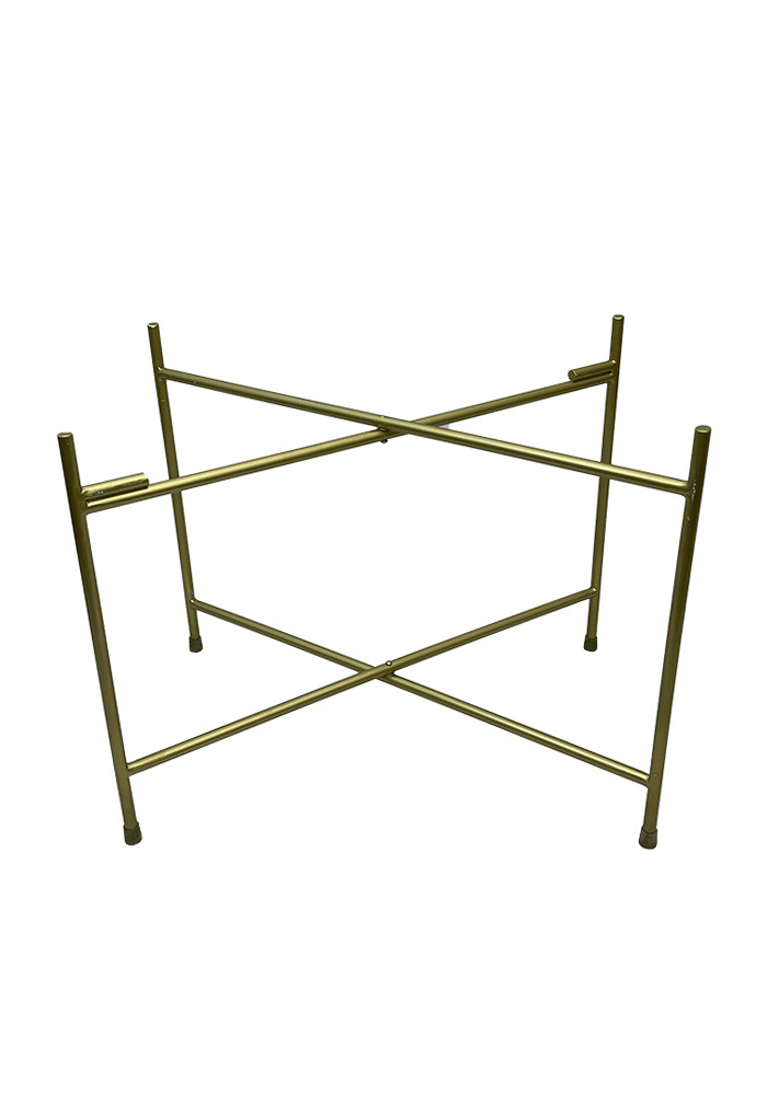 Trepied Bas Pour Plateau Berbère 62cm Doré - Bazar De Luxe