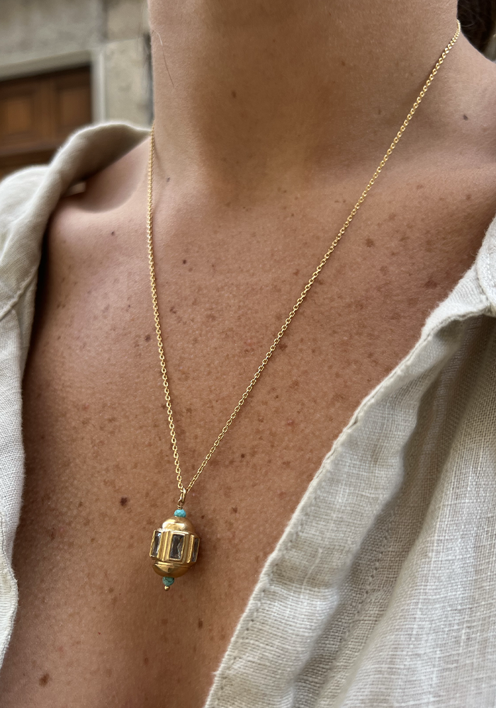 Taly Necklace 47cm Turquoise