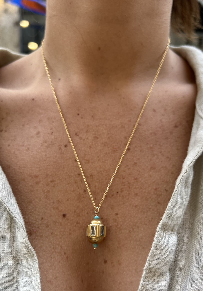 Taly Necklace 47cm Turquoise