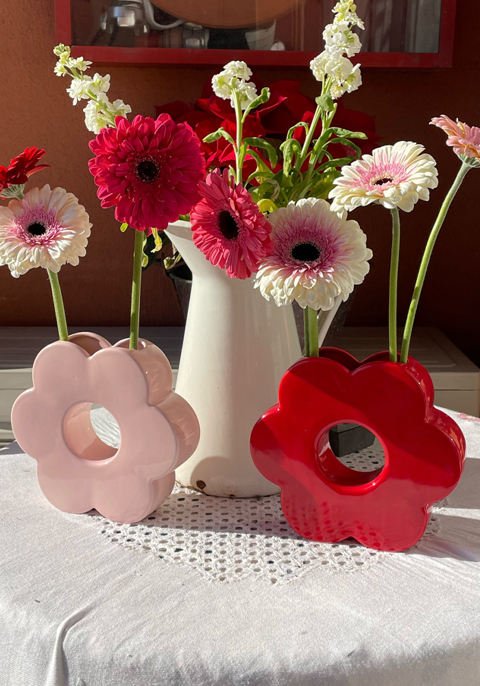 Pink Daisy Vase