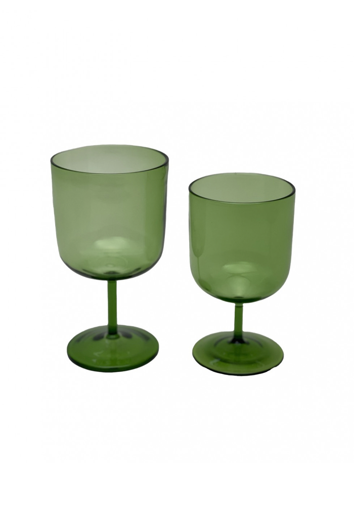 Vaso pequeño de tallo verde