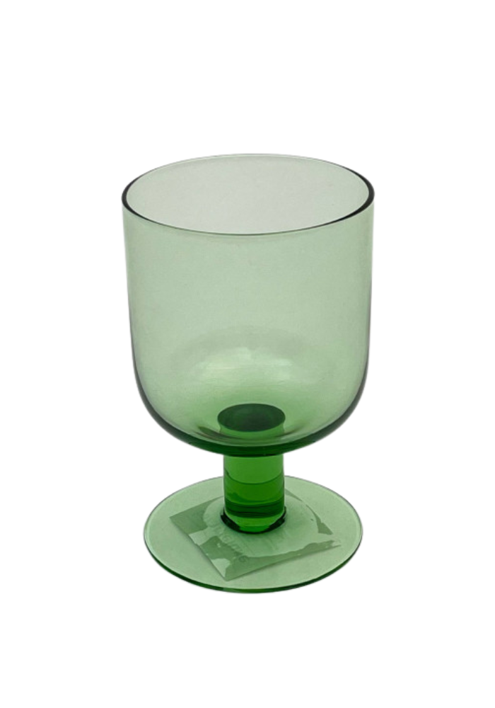 Verre À Pied Pure Vert - Bazar De Luxe