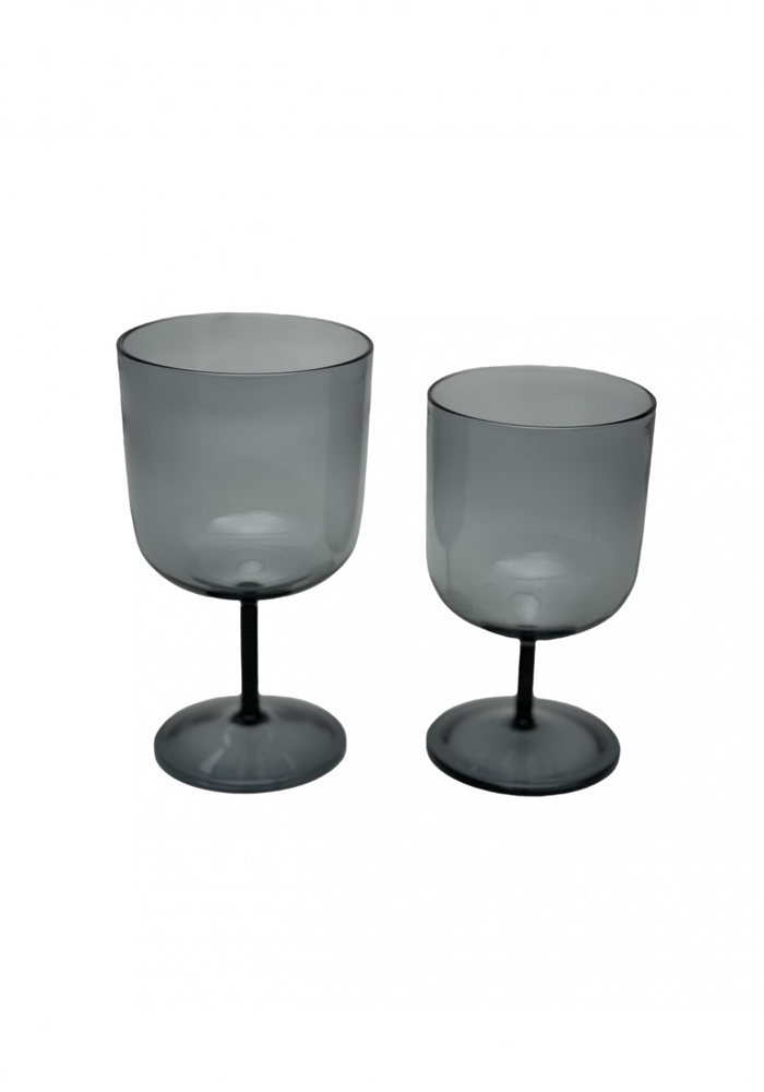 Verre À Pied Grand Modèle Smoke - Bazar De Luxe