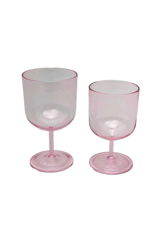 Verre À Pied Petit Modèle Rose - Bazar De Luxe