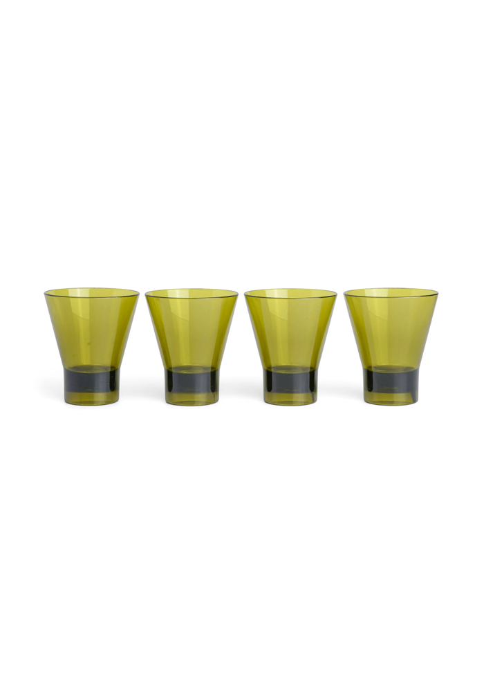 Set De 4 Verres The Gilda Tumbler Olive - Blush Sélection Décoration