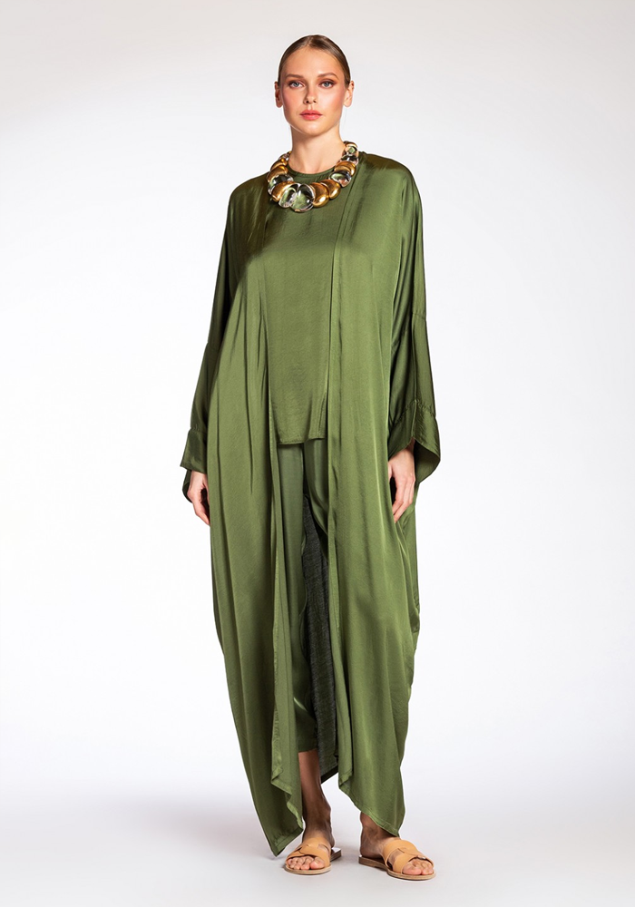 Veste Abaya Plain Elxis Olive - Join Clothes