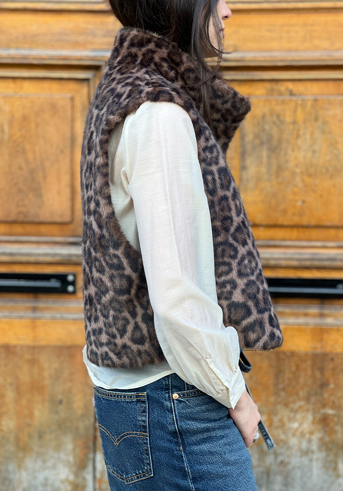 Gilet Eileen Léopard - Lou Andrea