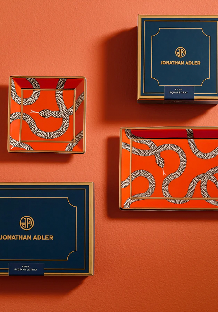 Vide-Poche Eden Carré Orange - Jonathan Adler