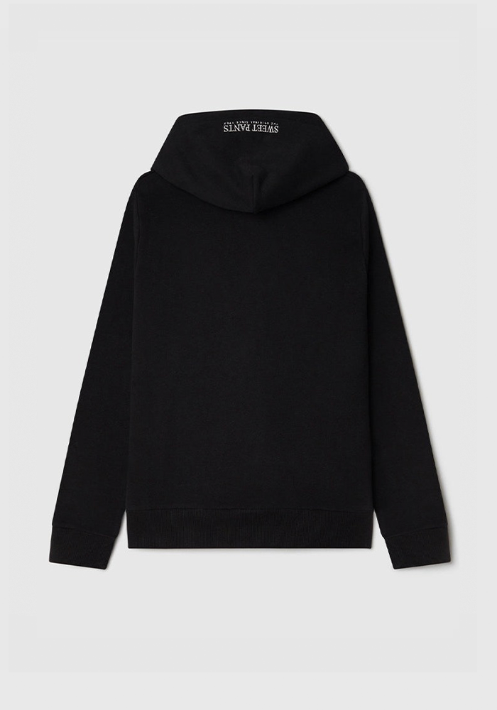 Sweat Wide Zip Hood Black - Sweat Pants