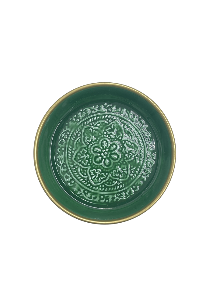 Plateau Berbère Rond En Métal Tamegroute Petit Modèle - Bazar De Luxe