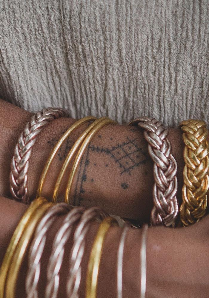 Jonc "Kumali Braided" Champagne