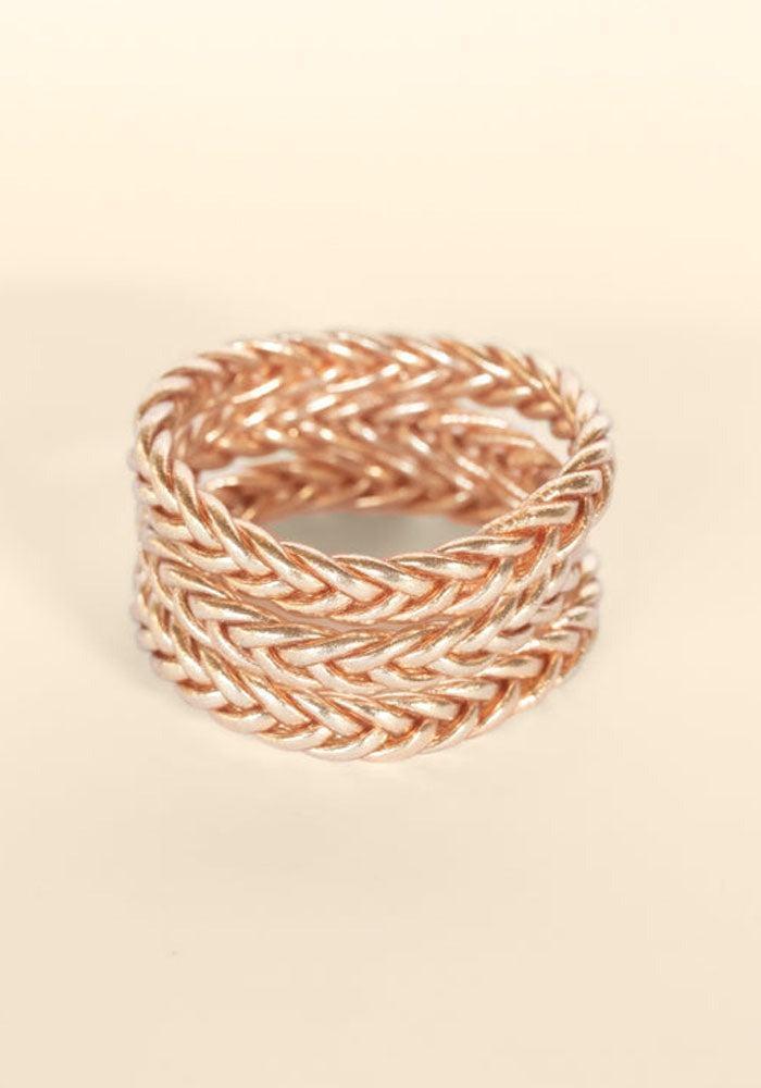 Jonc "Kumali Braided" Champagne