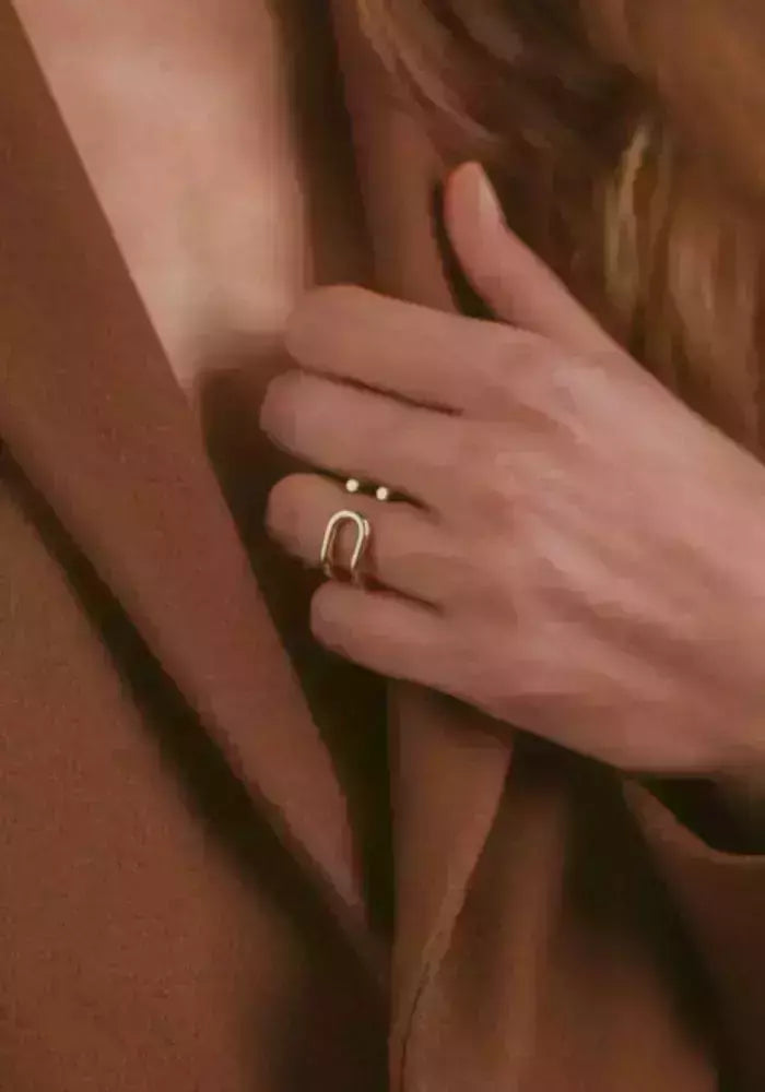 Bague L'Indépendante Réversible Vermeil - Mayrena