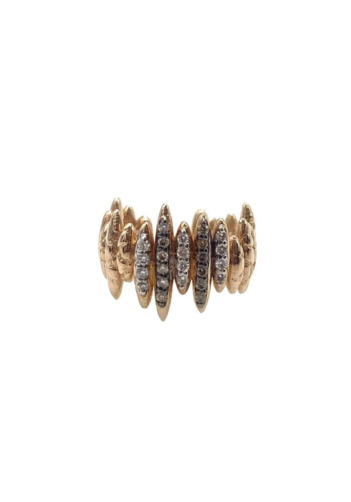 Bague D'Oreille Multi Pics Et Diamants - Kismet By Milka