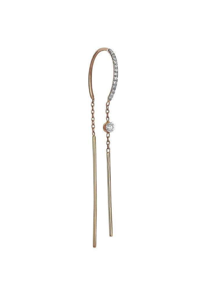 Boucle D'Oreille Azura Diamants Blancs Petit Modèle