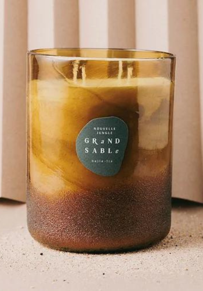 Bougie Verre Soufflé Géante Nouvelle Jungle