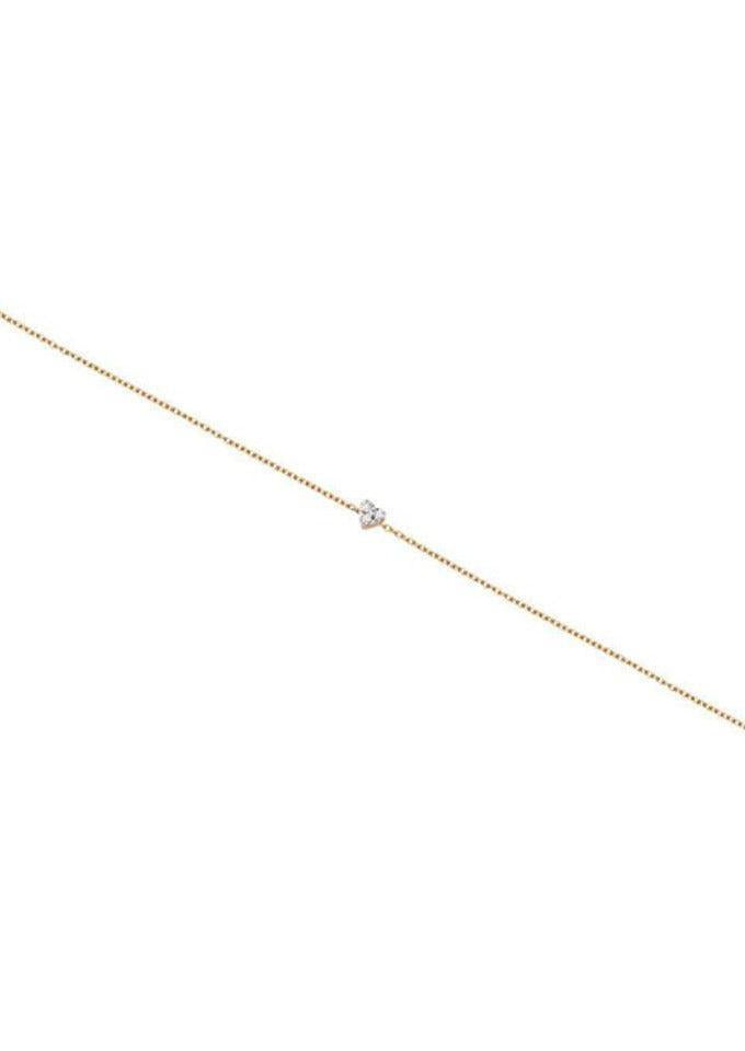 Bracelet "Tiny Lumiere" En Or Rose Et Diamant Blanc