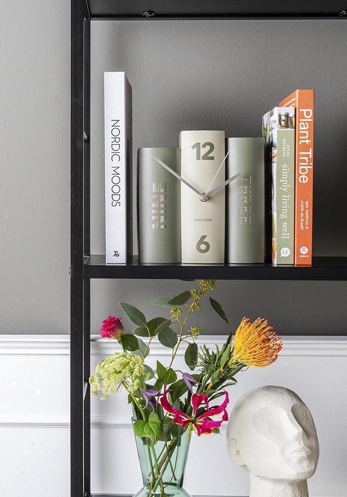 Pendule De Table "Clock Book" Vert